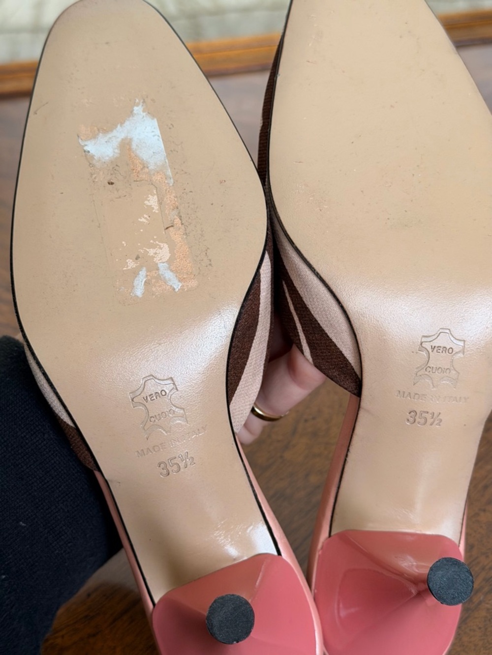 Embroidered Bluemarine Zebra Mules - 35 1/2 - Picture 10 of 10